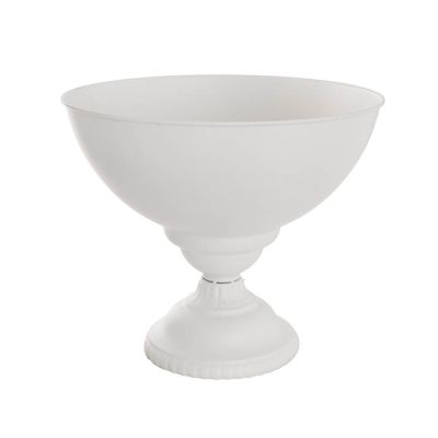 Metal Round Display Bowl White 38cm(Dia)