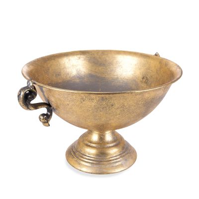 Antique Gold Bowl Vase Table Centrepiece