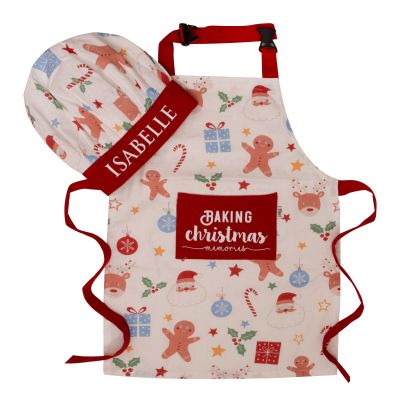 Personalised Kids Apron and Cap