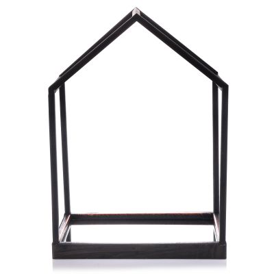 Deluxe Black Mirror House Table Centrepiece - 31cm(H)