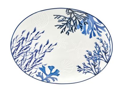 Maxwell & Williams Blue Coral Oval Platter 40x30cm