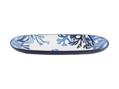 Maxwell & Williams Blue Coral Oblong Deep Platter 40x12.5x4cm