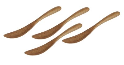 Davis & Waddell Acacia Wood Spreader 4pcs Set Natural - 17cm(L)