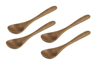 Davis & Waddell Acacia Wood Dip Spoon 4pcs Set Natural - 13.5cm(L)