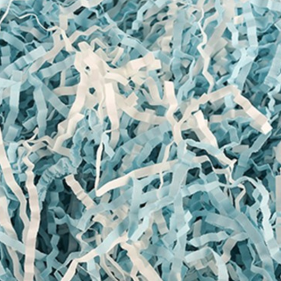 Blue White Shredded Paper 50G