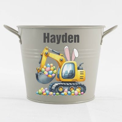 Easter Hamper Bucket - Eggscavator Digger