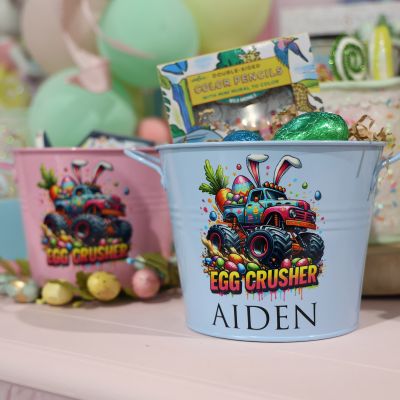 Easter Hamper Bucket - Monster Truck Egg Crusher