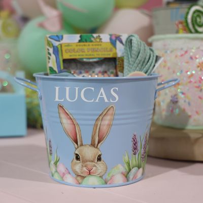 Easter Hamper Bucket - Peek-a-Bunny