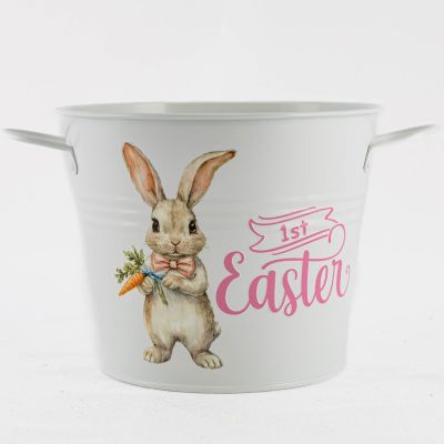 Easter Hamper Bucket - Sweet Standing Bunny