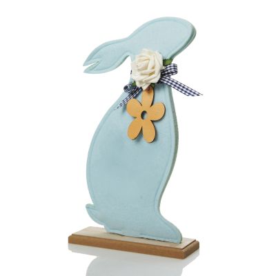 Pastel Blue Felt Bunny Ornament