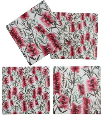 Coasters - Bottlebrush - Set of 4