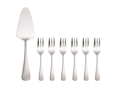 Maxwell & Williams Cosmopolitan Cake Server and Fork Set - 7 Piece