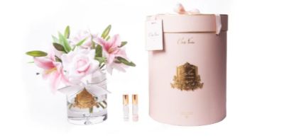 Cote Noire Luxury- Pink Roses and Lillies in Pink Box