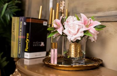 Cote Noire Luxury- Pink Roses and Lillies in Pink Box