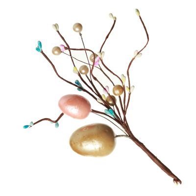 Muted Pastel Easter Egg Twig Pick - Set of 2