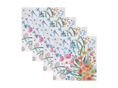 Maxwell & Williams Royal Botanic Gardens Eucalyptus Bloom Cotton Napkin - Set of 4