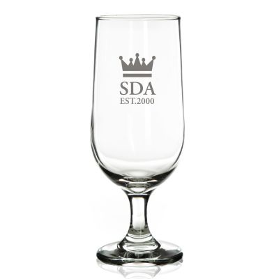  Personalised Crown Beer Glass