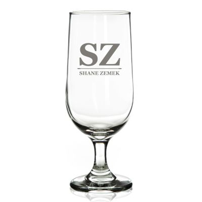 Personalised Initials Beer Glass