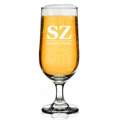 Personalised Initials Beer Glass