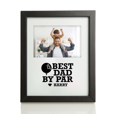 Personalised Best Dad by Par Golf Photo Frame