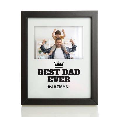 Personalised Best Dad Ever Photo Frame