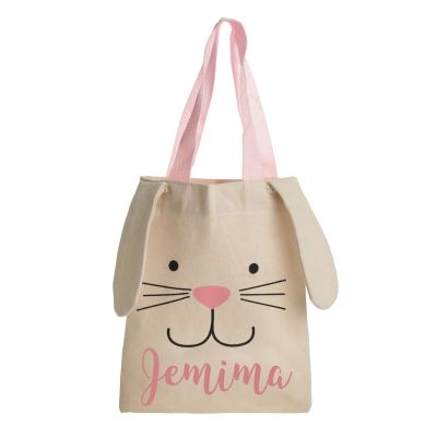 Calico Easter Tote Bag with Bunny Ears