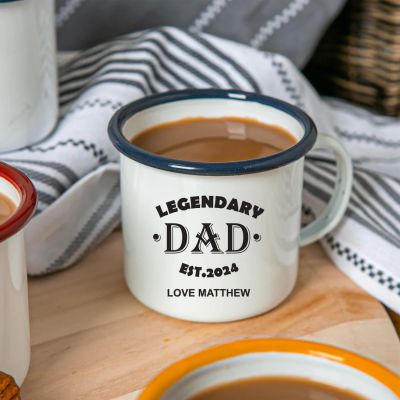 Personalised Etched Legendary Dad Mug