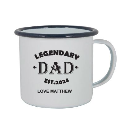 Personalised Etched Legendary Dad Mug