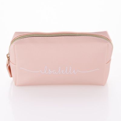 Personalised Make up Travel Purse - Pink