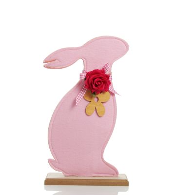 Pink Felt Bunny Ornament