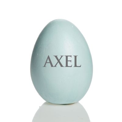 Personalised Powder Blue Blue Easter Egg