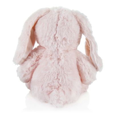 Personalised Soft Fluffy Plush Pink Embroidered Bunny Rabbit