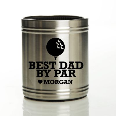 Personalised Best Dad By Par Stubby Cooler