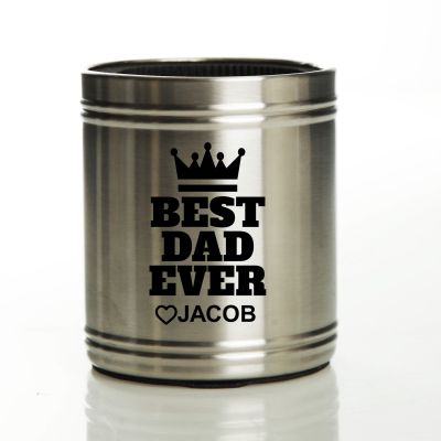 Personalised Best Dad Ever Stubby Cooler