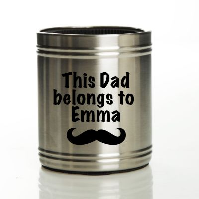 Personalised Dad Belongs To Stubby Cooler