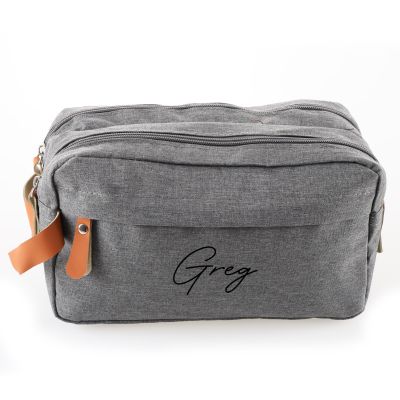 Personalised Travel Bag - Grey