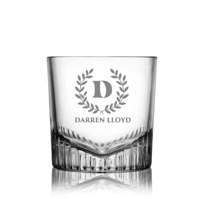 Personalised Etched Monogram Whisky Glass