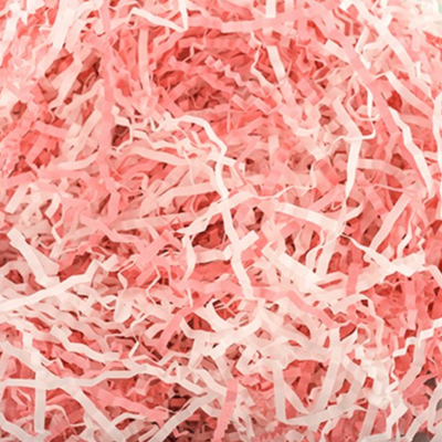 Pink White Shredded Paper 50G