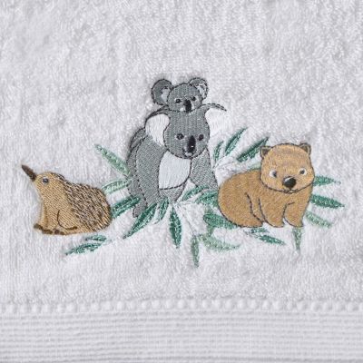 Personalised Koala Cuddles Bath Towel & Face Washer in Organza Bag