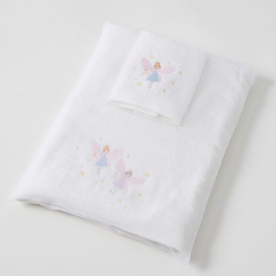 Personalised Fairy Dust Bath Towel & Face Washer in Organza Bag