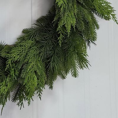 Real Touch Mixed Evergreen Wreath