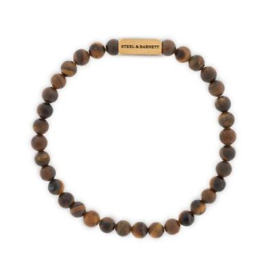 Steel and Barnett - Natural Ned - Matte Tiger Stone - Matte Gold - Medium