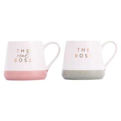 Mr & Mrs "The Boss" Mug Set