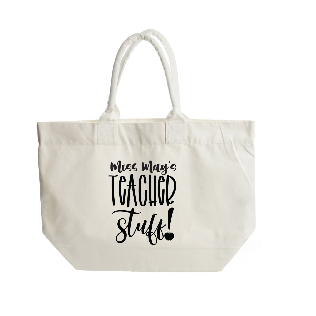 Personalised teacher canvas bag sale